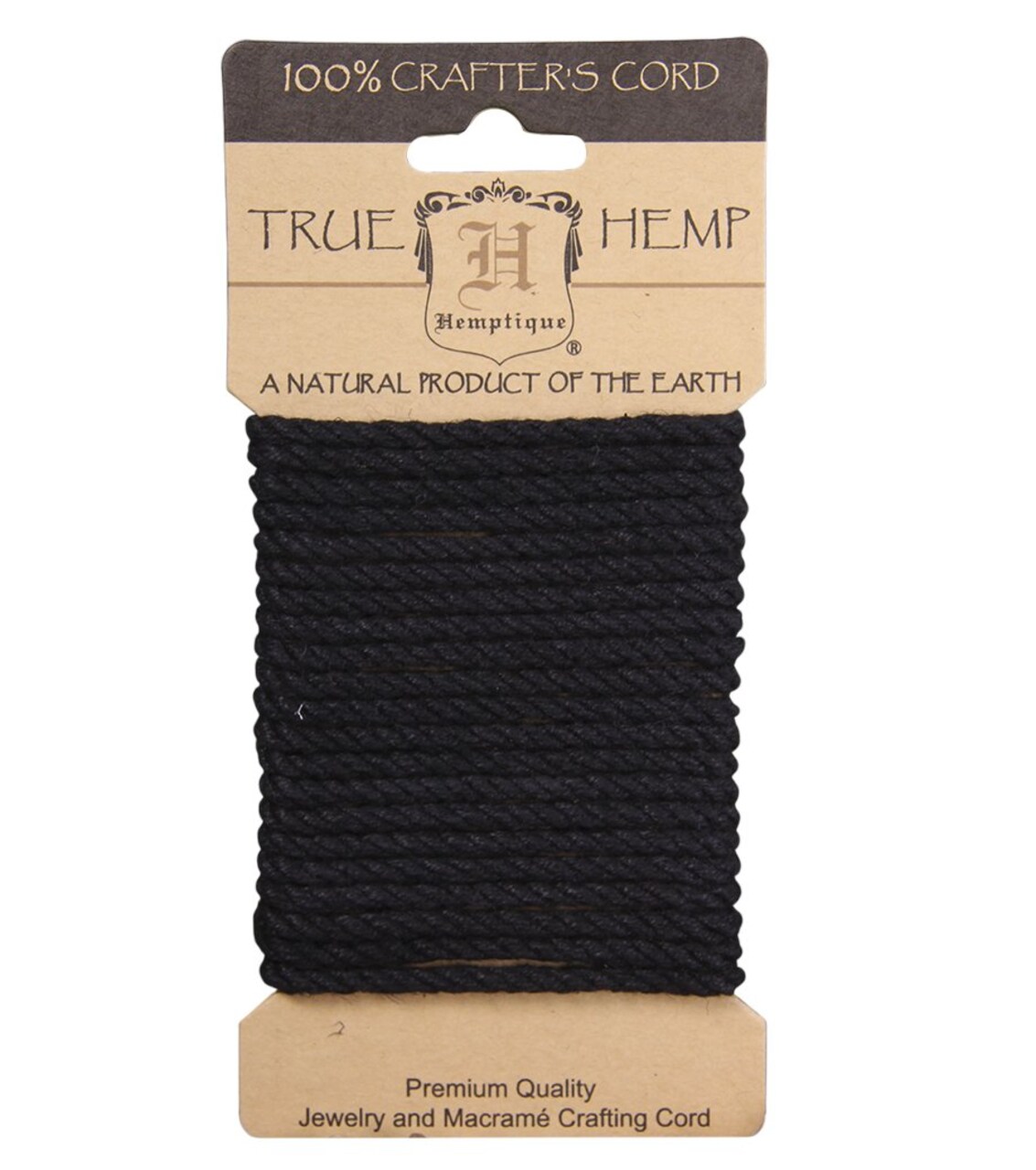 Hemptique 4mm Twisted Hemp Rope Cards Eco Friendly Sustainable Naturally Grown Jewelry Bracelet Making Paper Crafting Scrapbooking Bookbinding Mixed Media Crocheting Macrame Seasonal Holiday Gift Wrapping Outdoor Gardening